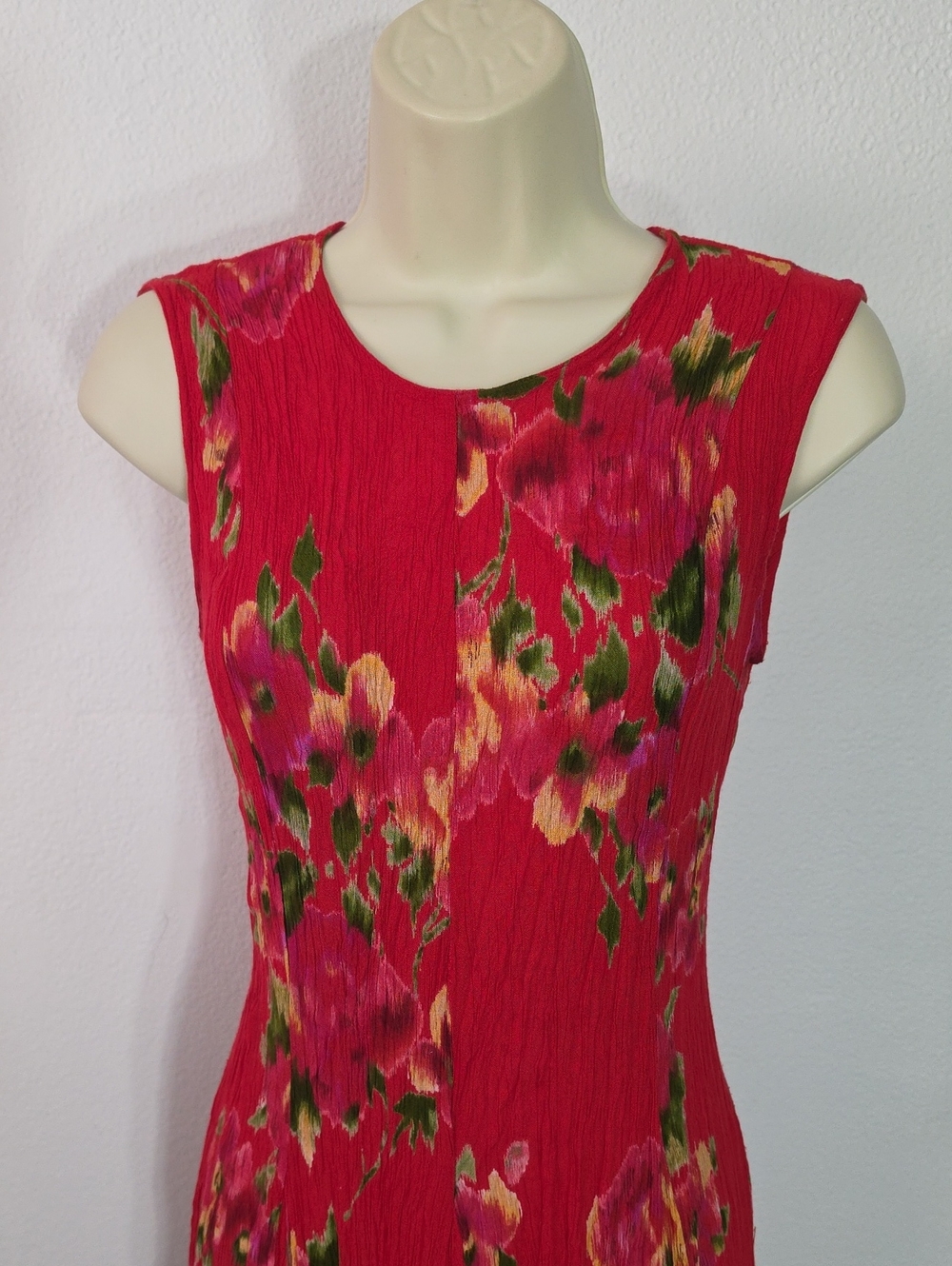 American Angel Dress Midi Tie Back Sleeveless Red Size S Small - Picture 3 of 16